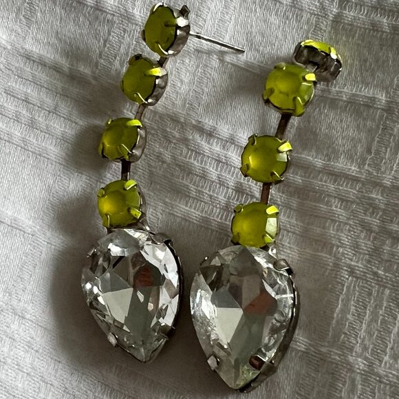 Crystal Drop Earrings - Picture 2 of 3